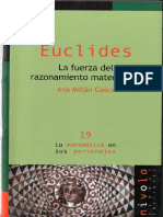 Ana Millán G. - Euclides, La Fuerza Del Razonamiento Matemático.