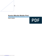 Konica Minolta Mobile Print: User's Guide