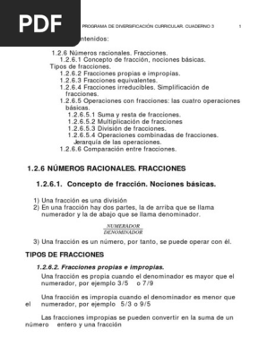 Q3 Fracciones Fracción Matemáticas Matemáticas Elementales