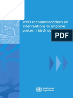 WHO recommendations on intervention to improve preterm birth outcomes.pdf