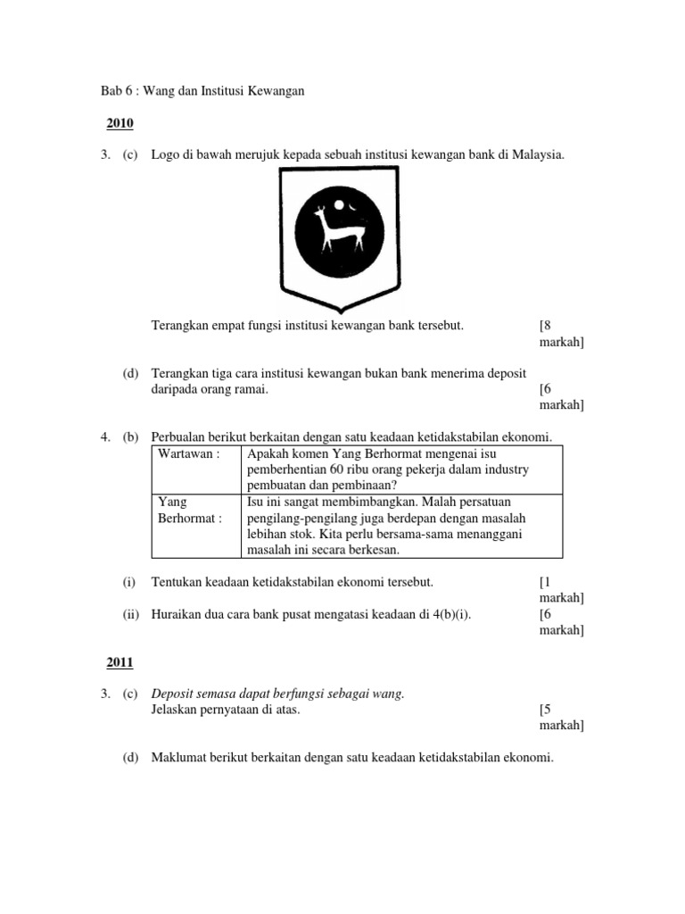 Nota Ekonomi - Wang | PDF