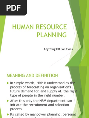 Hr Planning