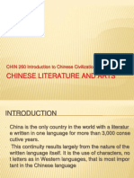 Chinese Literature and Arts: CHIN 260 Introduction To Chinese Civilization: Unit 5