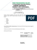 Surat Mandat HMI Komisariat Urip Sumoharjo 2017