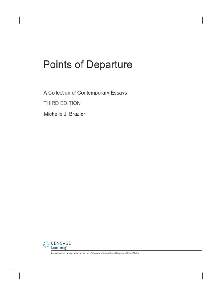 Points of Departure | Bien-Ãªtre - 