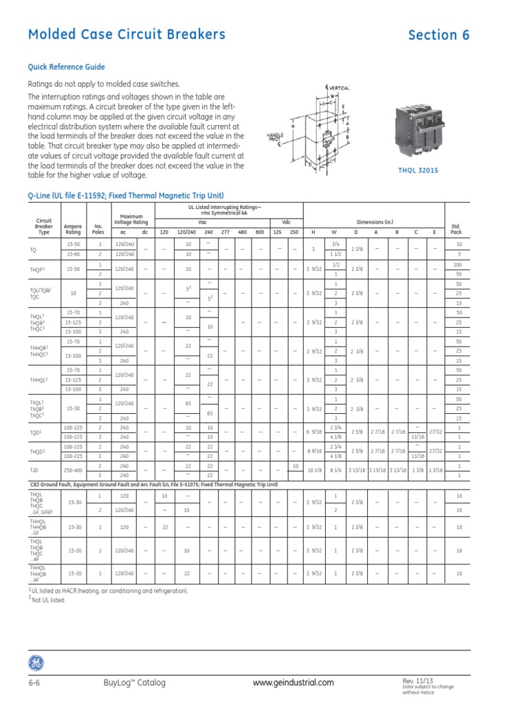 General Electric - Breaker Codigo | PDF | Electrical Engineering ...