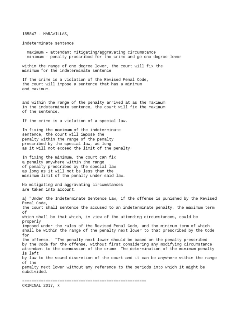 Indeterminate Sentencing Guidelines | PDF | Sentence (Law) | Mandatory ...