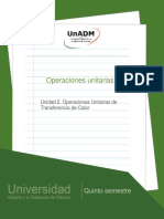 Unidad 2. Operaciones Unitarias de Transferencia de Calor