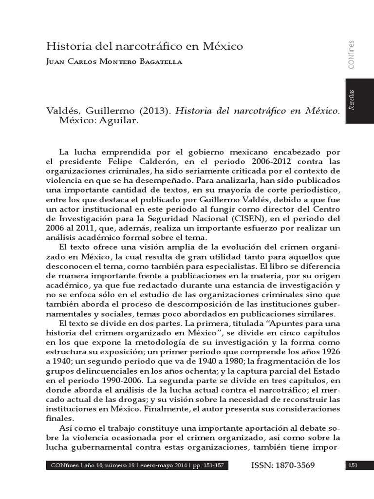 Historia del narcotráfico en México | PDF | México | Crimen organizado