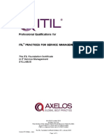 ITIL Foundation Syllabus