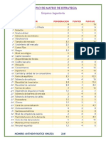 Ejemplo de Matriz de Estrategia