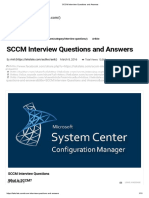 SCCM Interview Questions and Answers