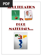 Project Report - Adulteration of Foods r1