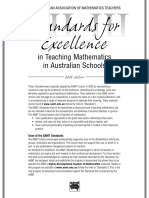 Standards For Excellence: in Teaching Mathematics in Australian Schools