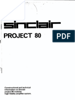 Constructional and technical info on Sinclair Project 80 modular hi-fi amplifier system