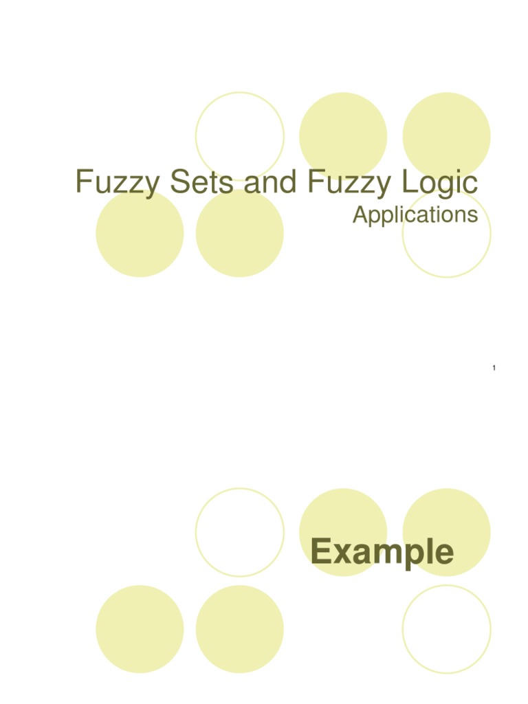 Fuzzy Sets and Fuzzy Logic: Applications | PDF | Fuzzy Logic ...