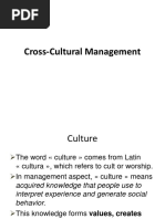 Cross Cultural Management