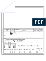 Design Calculation of Security Building at Allipuram: L&T Construction