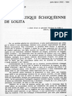 La Thematique Échiquéenne de Lolita (V Nabokov) de E. Bernhard