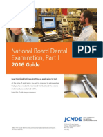 National Board Dental Examination, Part I: 2016 Guide