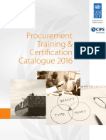 Catalogue 2016 UNDP CIPSTrainingCertification
