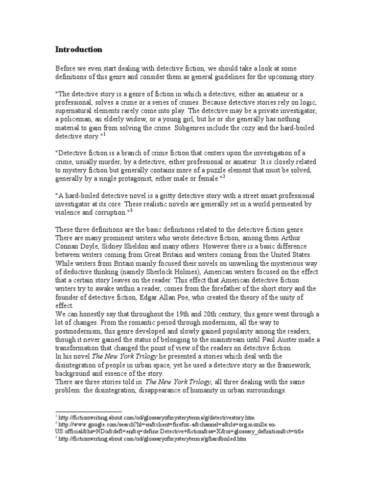 Paul Auster City of Glass PDF Detective Fiction Crime Fiction