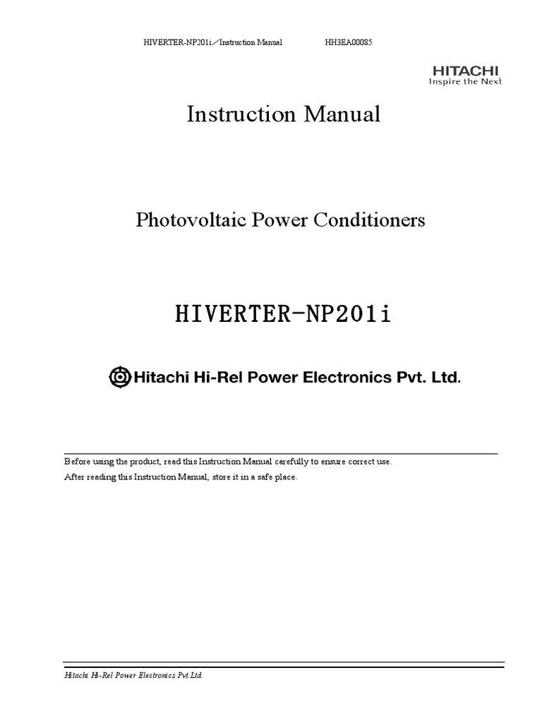 Operational Manual Latest Solar 2014 | PDF | Power Electronics | Power Inverter