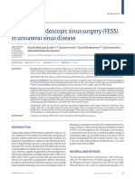 Functional Endoscopic Sinus Surgery (FESS) in Unilateral Sinus Disease