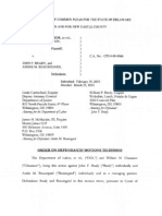 Chasnov v. Brady (Del. CCP Mar. 23, 2010) Del. Wage Payment Collection Act