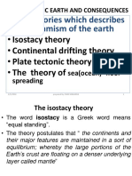 The Theories Which Describes The Dynamism of The Earth