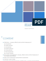 Unit III - Environmental Pollution