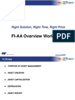 FI-AA Overview Workshop: Right Solution, Right Time, Right Price