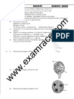 Paper-Ii Biology Memory Based: Yeast Give