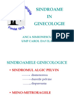 Sindroame in Ginecologie Curs