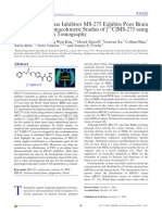 Histone Deacetylase Inhibitor MS-275 Exhibits Poor Brain Penetration: Pharmacokinetic Studies of (C) MS-275 Using Positron Emission Tomography