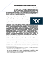 La Interculturalidad Una Relación de Poder y Reflexión Crítica