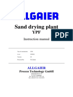 Sand Drying Plant: Instruction Manual