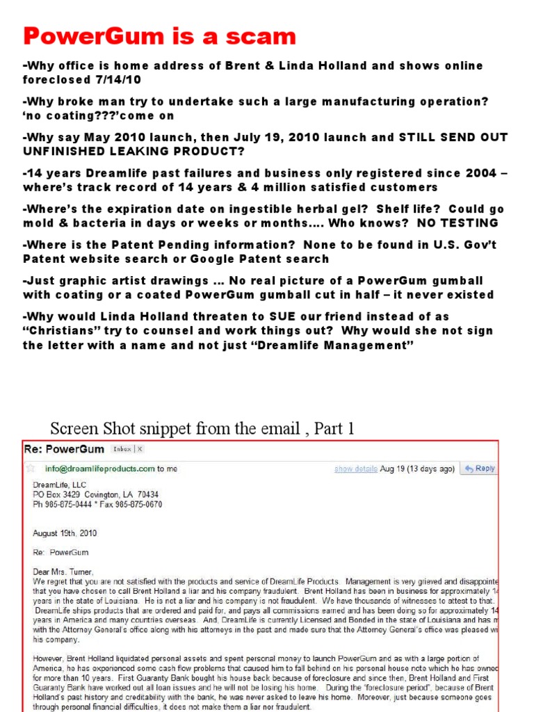 Powergum Is A Scam | PDF | Business