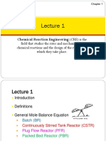 Chemical Reaction Engineering Fundamentals