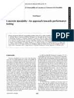 Concrete Durability-An Approach Towards Performance Testing