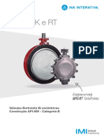 Válvulas Borboleta Bi excêntricas Séries RK e RT de Alta Performance