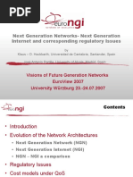 Next Generation Networks-Next Generation Internet and Corresponding Regulatory Issues