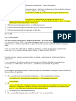 APOL 1 Gabarito Ferramentas de Qualidade e Topicos Emergentes