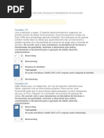 Apol 2 Gestão Da Qualidade (Ferramentas), Projeto e Desenvolvimento de Produto