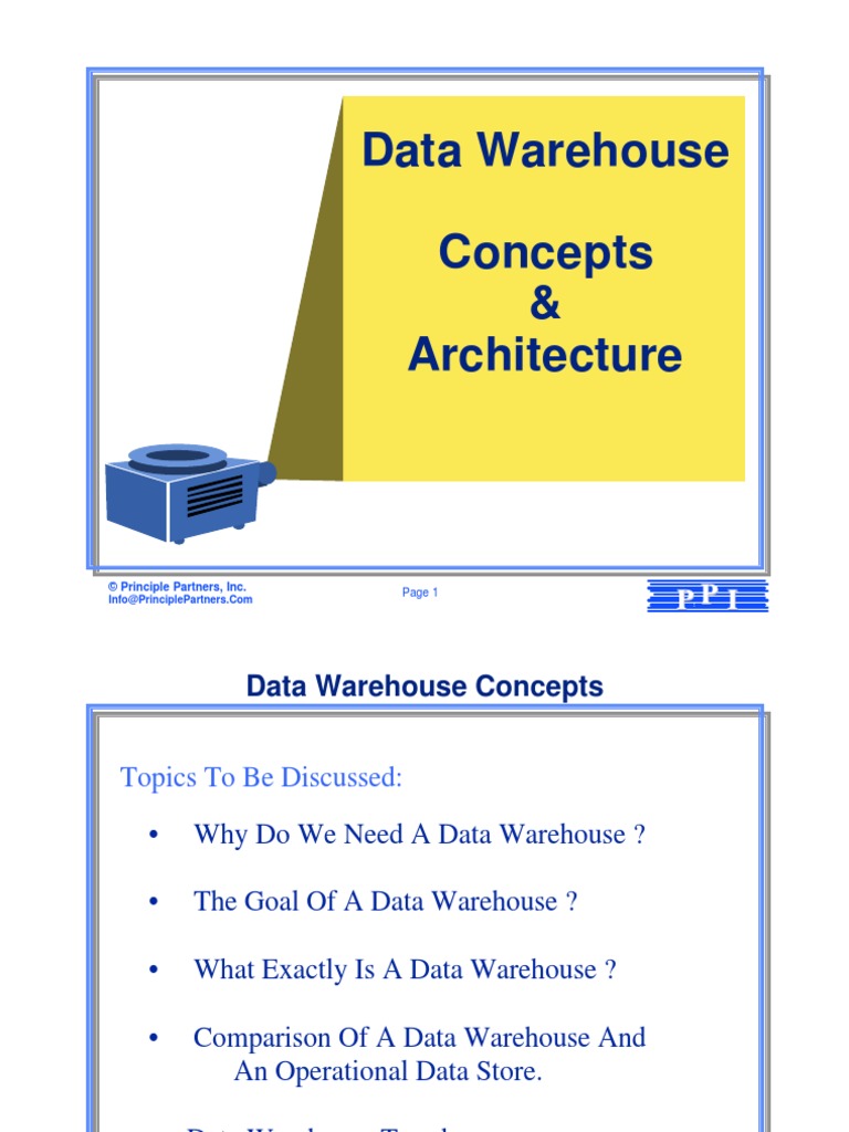 Data Warehouse Concepts and Architecture | PDF
