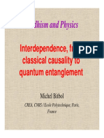 Buddhism and Physics Interdependence From Classical Causality To Quantum Entanglement Michel Bitbol
