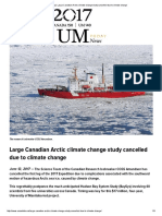 Câmbio Clima _ Large Canadian Arctic Climate Change Study Cancelled Due to Climate Change