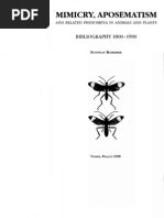 Download Mimicry Aposematism and related phenomena a bibliography - Stanislav Komarek by mclearson SN36851215 doc pdf