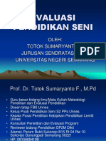 Evaluasi Pendidikan Seni