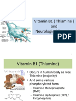 Vitamin B1 (Thiamine) and Neurological Function